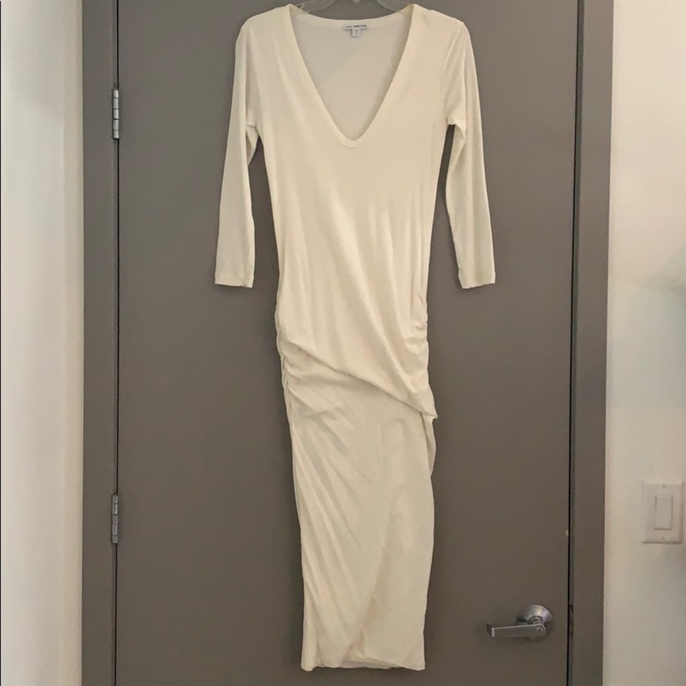James Perse rouched, midi length, body-con NWOT